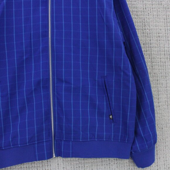Target x Houston White Bomber Jacket Mens XL Blue Plaid Full Zip Casual Lined - Picture 3 of 10